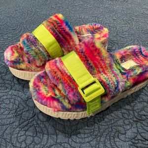 UGG Fluffy Plush Slippers